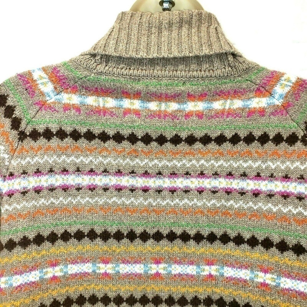 Y2K TOMMY Hilfiger sz M Aztec cardigan long sweater  T52